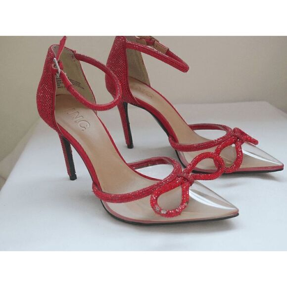 I.N.C. INTERNATIONAL CONCEPTS Women's Lidani Pointed-Toe Clear Vinyl Pumps 6 - Picture 2 of 11